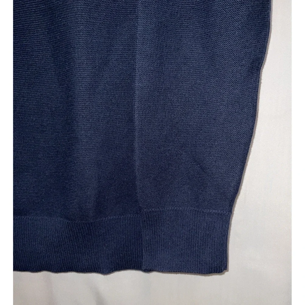 NWT‎ Men's Shaquille O'Neal Big & Tall Crew Neck Sweater Navy Blue XLT